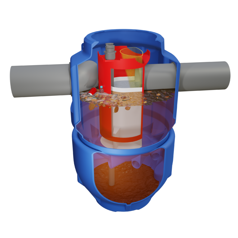 Le décanteur particulaire vertical compact pour le traitement des eaux de ruissellement